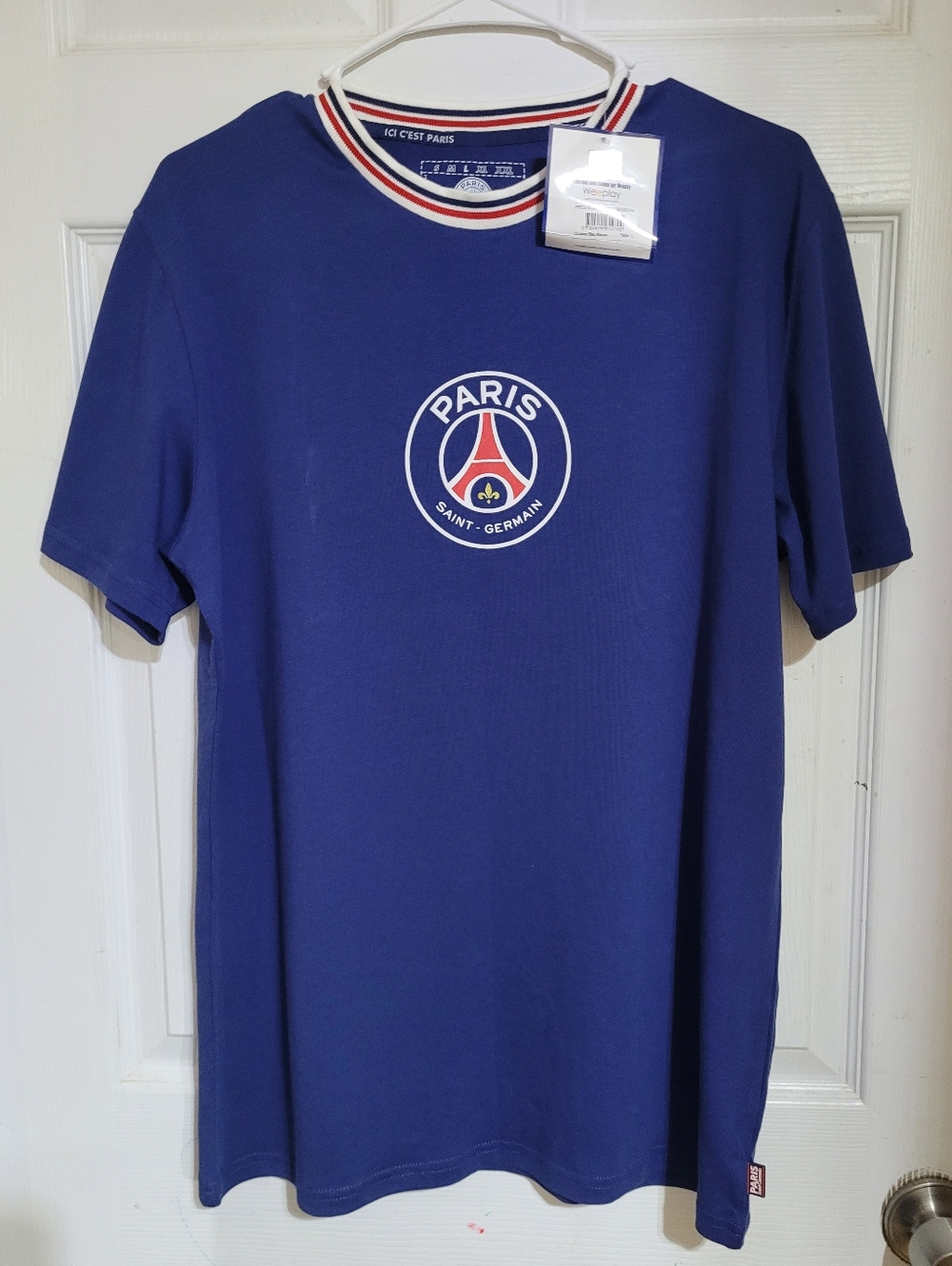 PARIS SAINT GERMAIN PSG FR LOGO T-SHIRT SIZE L NWT
